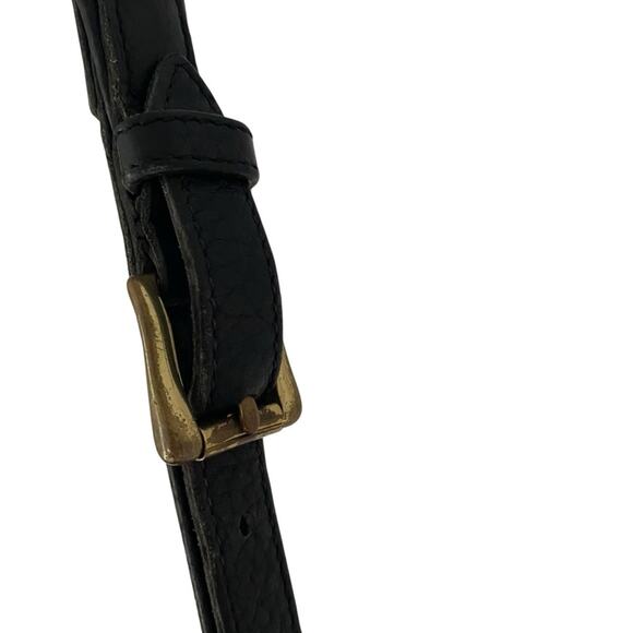 Dooney and Bourke Vintage Black Leather Pebbled Bucket Bag Purse - Picture 5 of 14